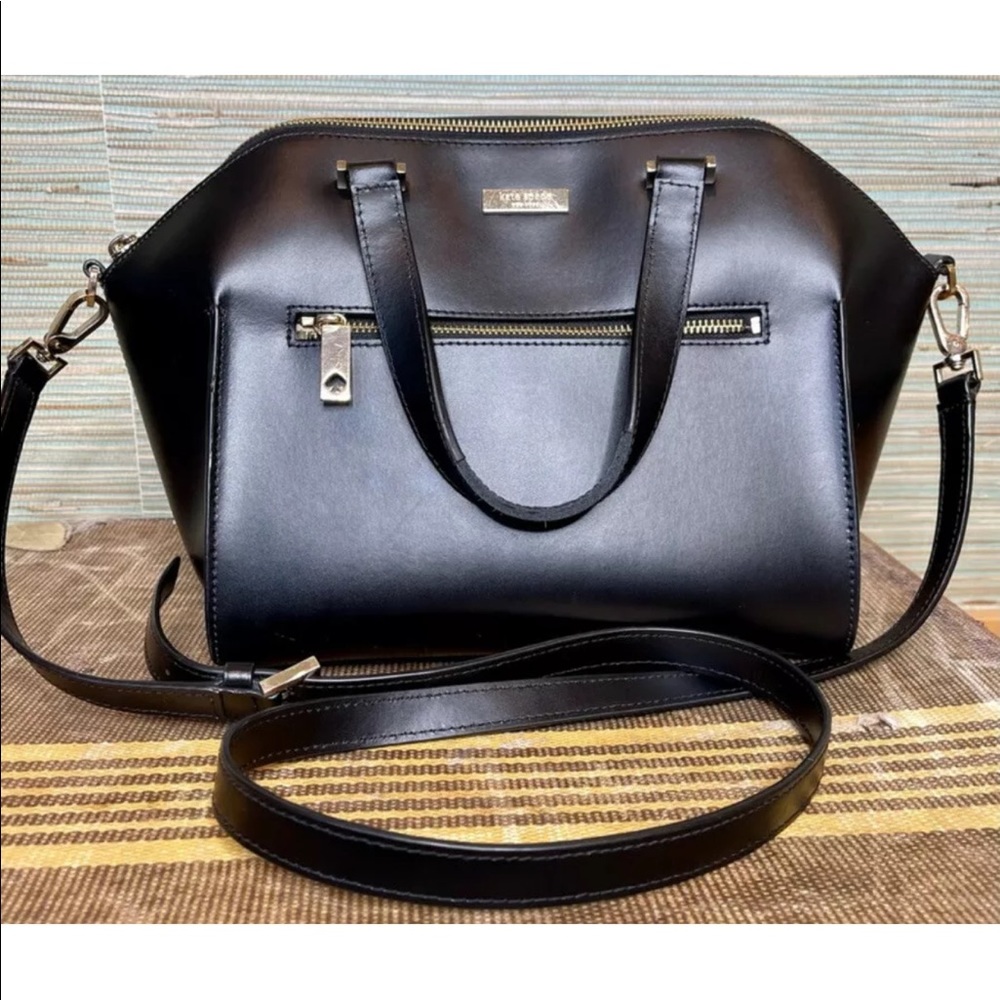 Kate Spade Black Structured Crossbody Purse